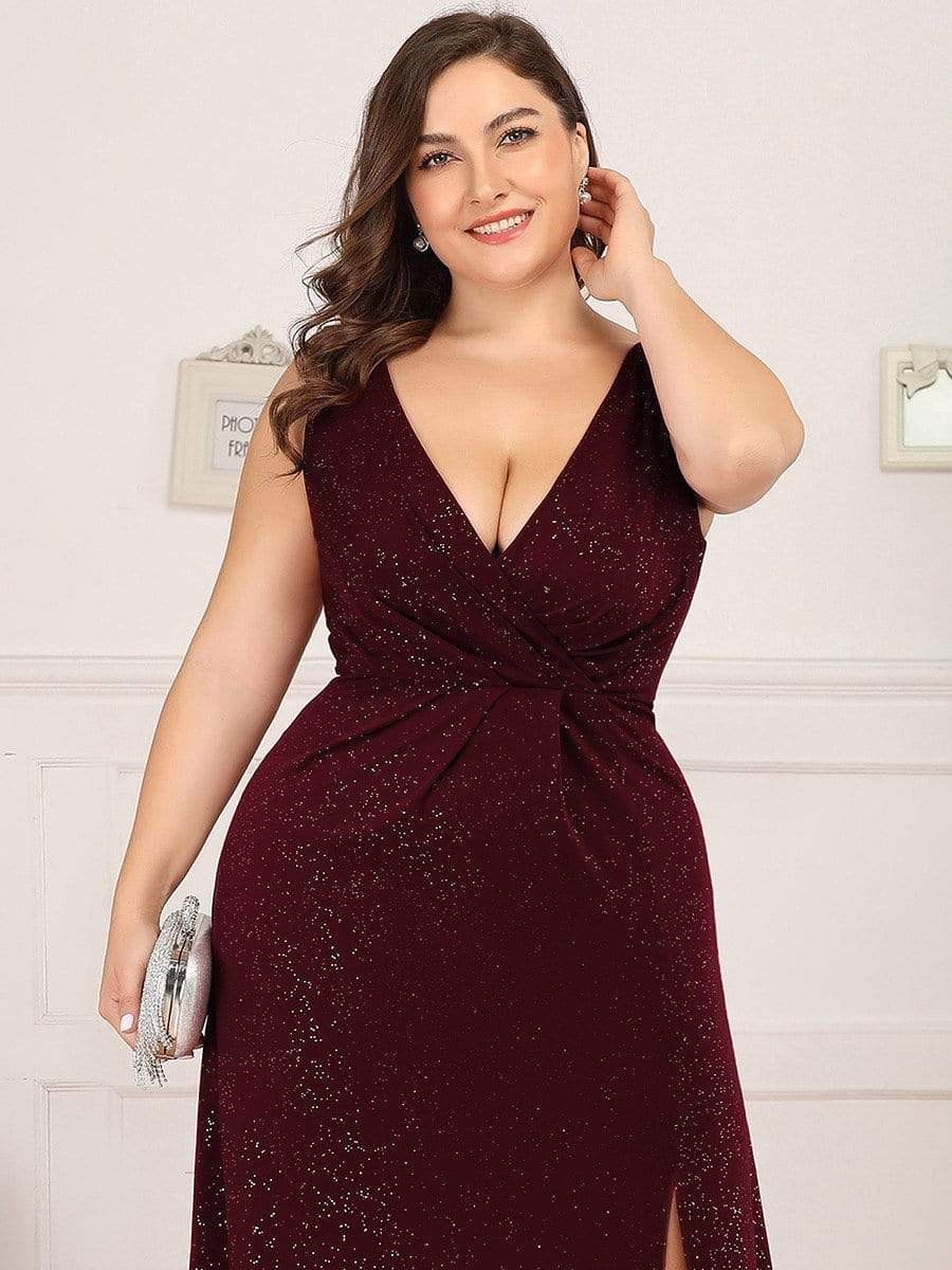 V-Neck Smocked Waist Maxi Dress