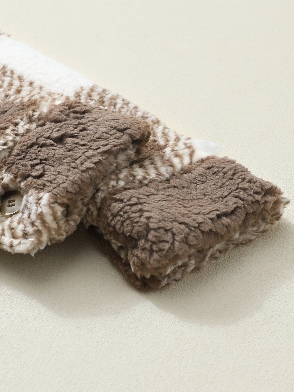 Warm Winter Sherpa Coat with Pockets