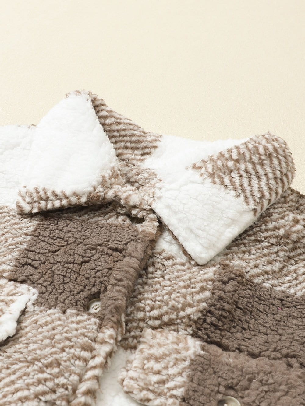 Warm Winter Sherpa Coat with Pockets