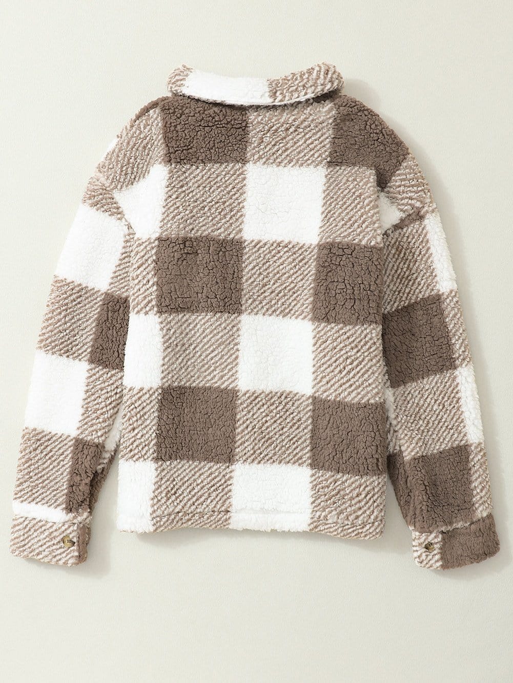 Warm Winter Sherpa Coat with Pockets