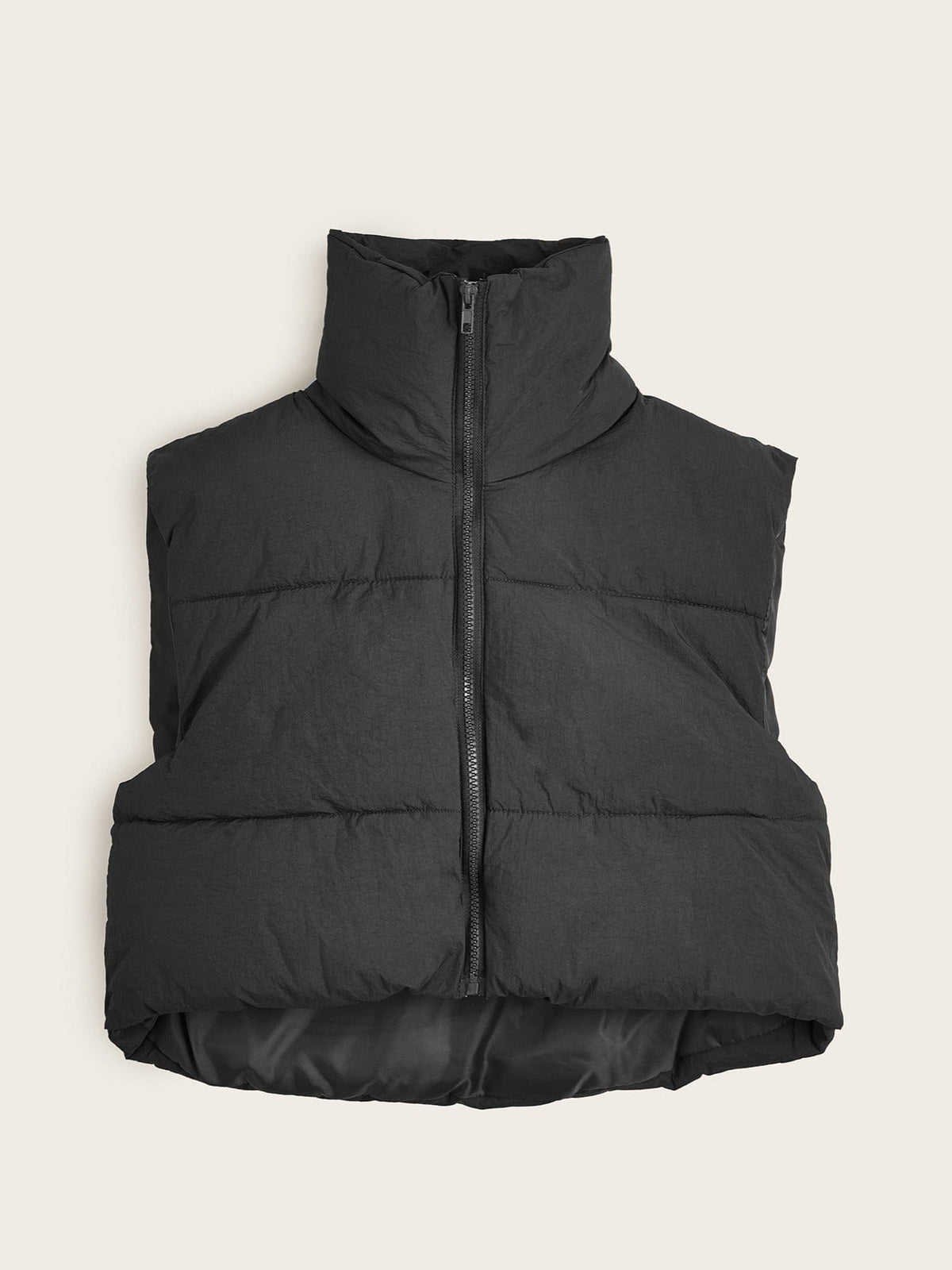 Women's Solid Lightweight Thermal Layer Sleeveless Zip-Up Vest Coat