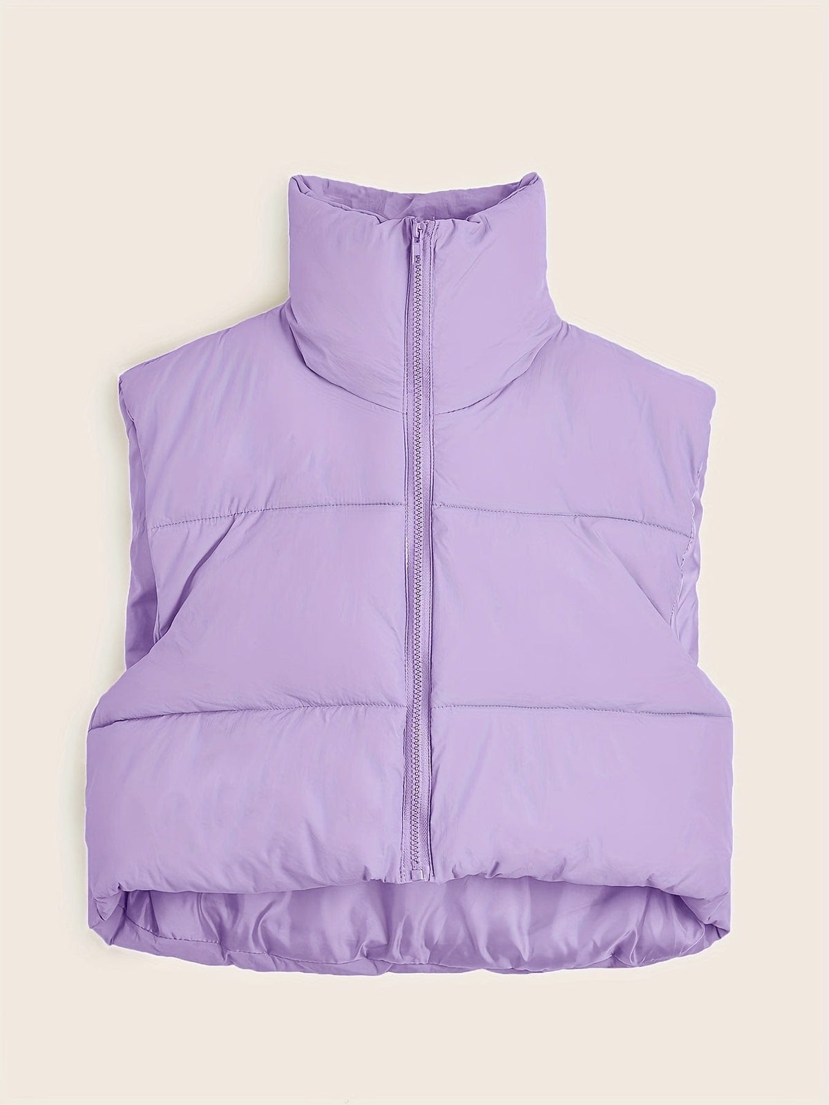 Women's Solid Lightweight Thermal Layer Sleeveless Zip-Up Vest Coat