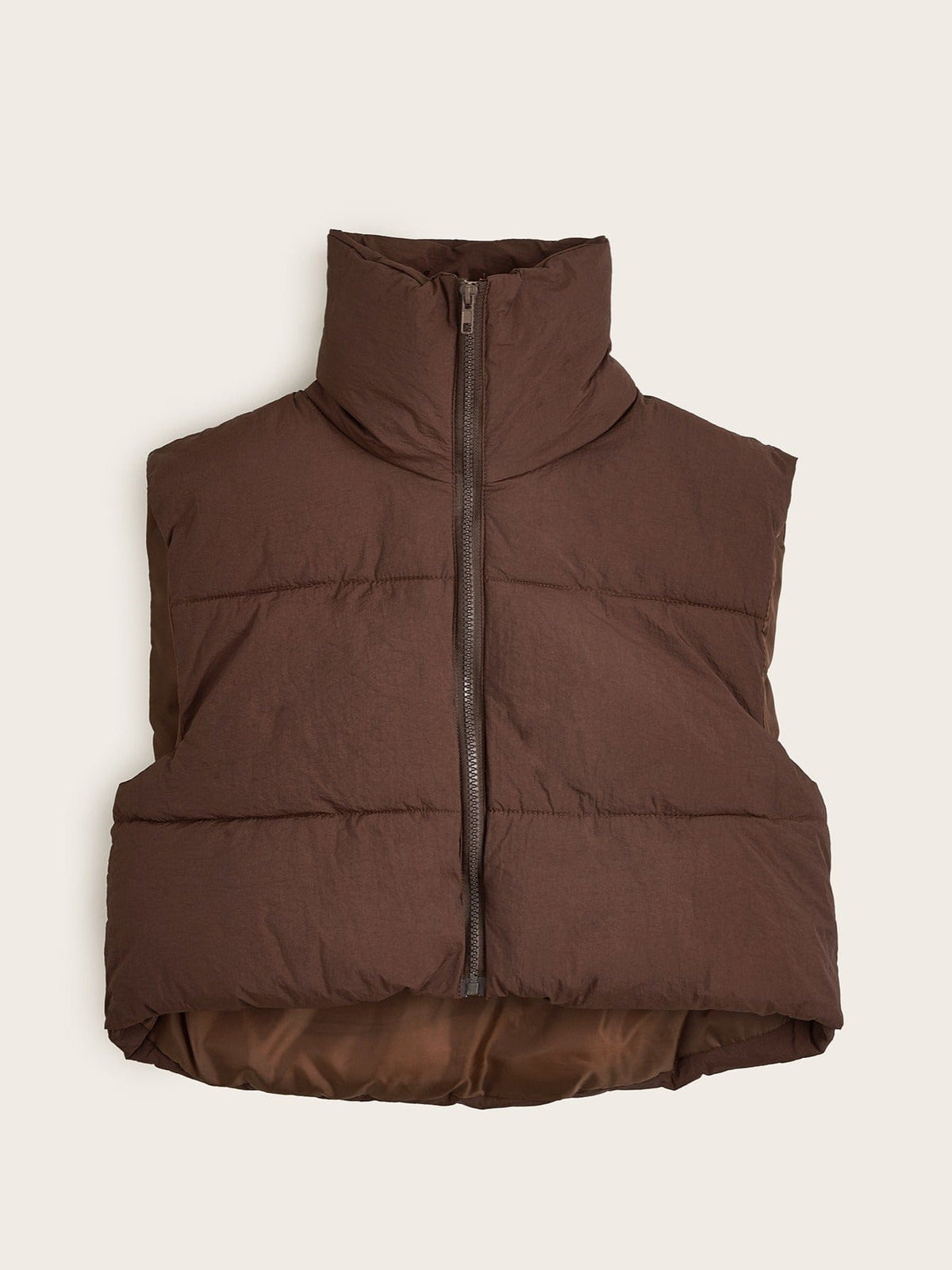 Women's Solid Lightweight Thermal Layer Sleeveless Zip-Up Vest Coat