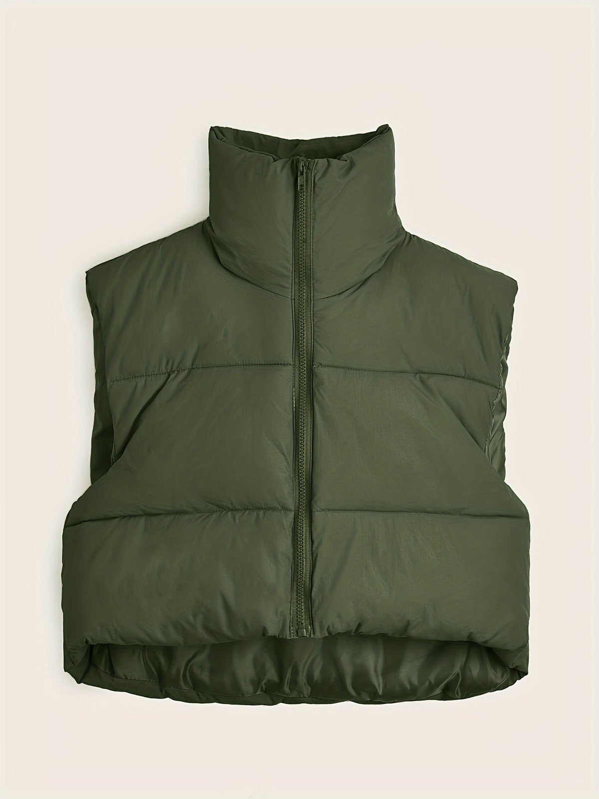 Women's Solid Lightweight Thermal Layer Sleeveless Zip-Up Vest Coat