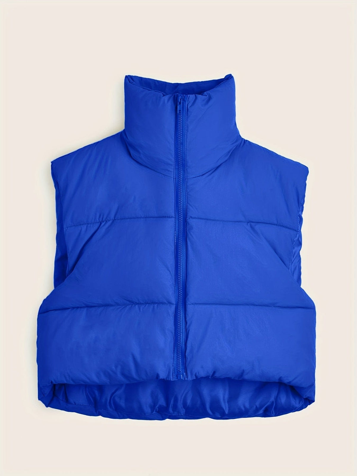 Women's Solid Lightweight Thermal Layer Sleeveless Zip-Up Vest Coat