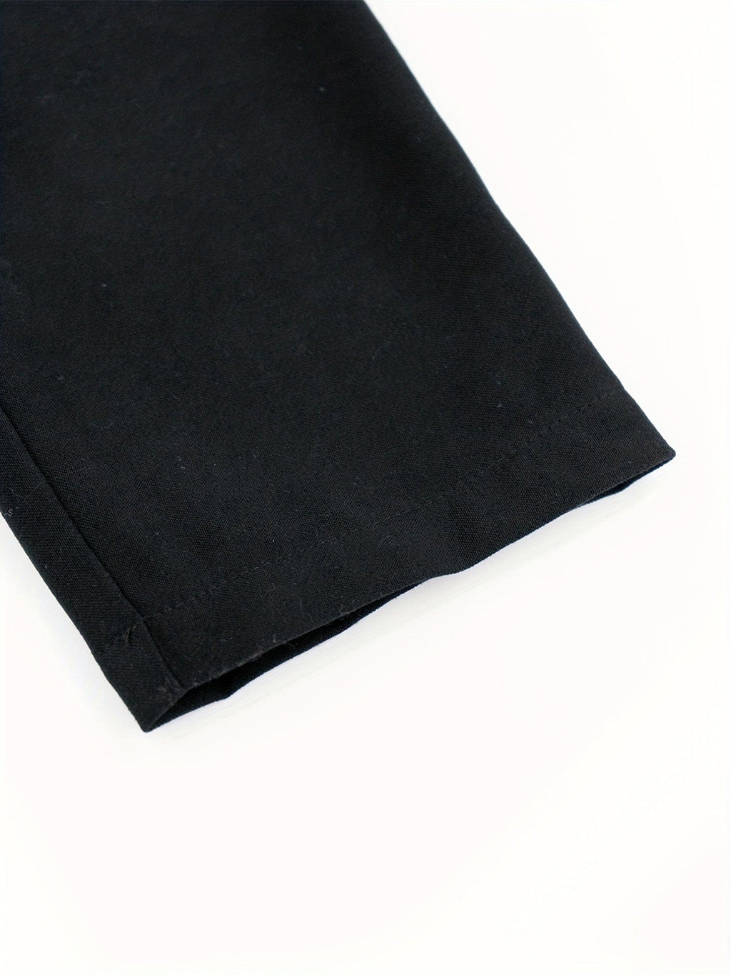 Women's Tailored Military-Style Open-Front Jacket in Black