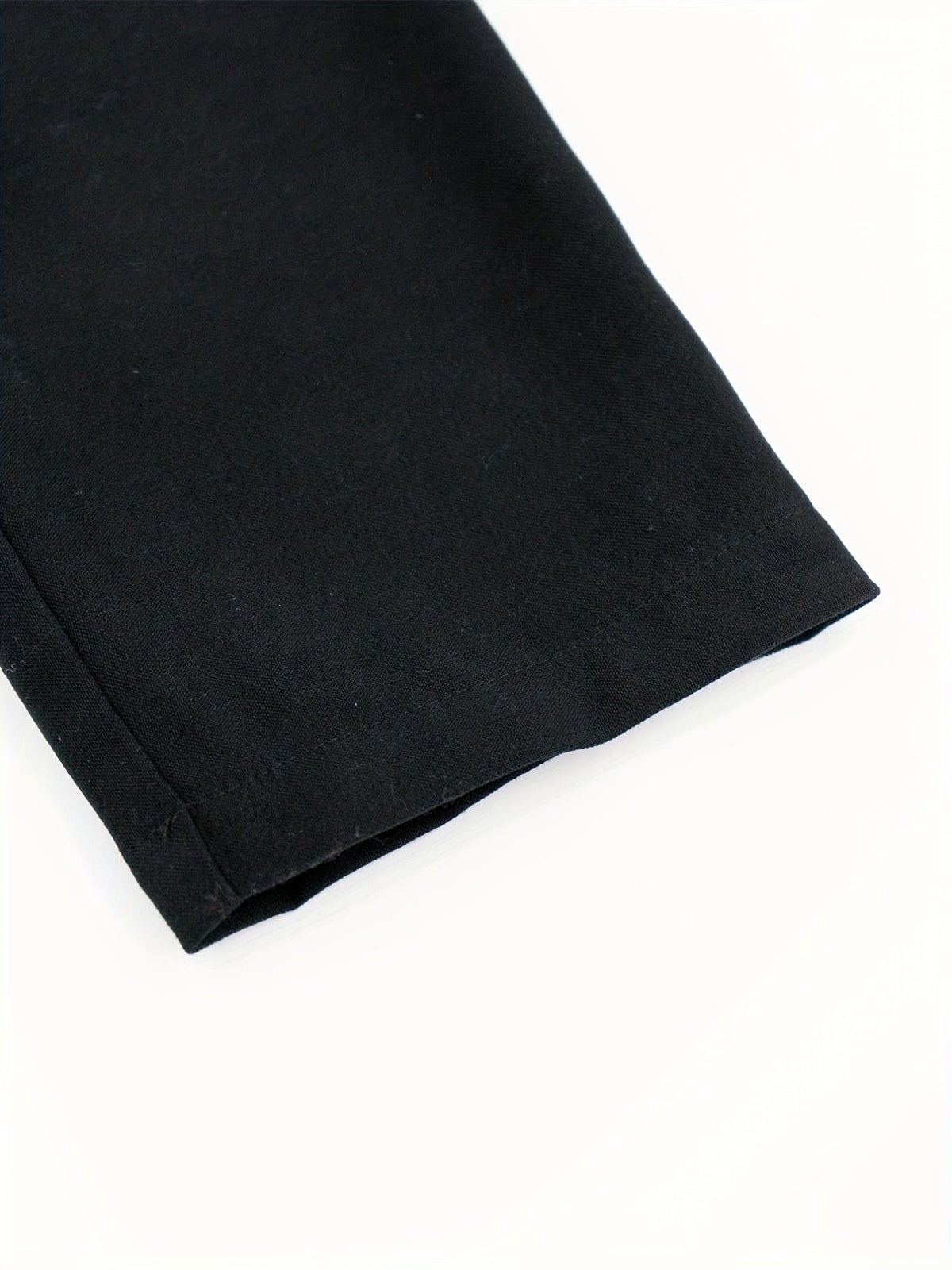 Women's Tailored Military-Style Open-Front Jacket in Black