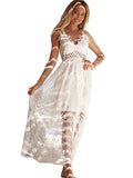 Flowy Lace Maxi Dress
