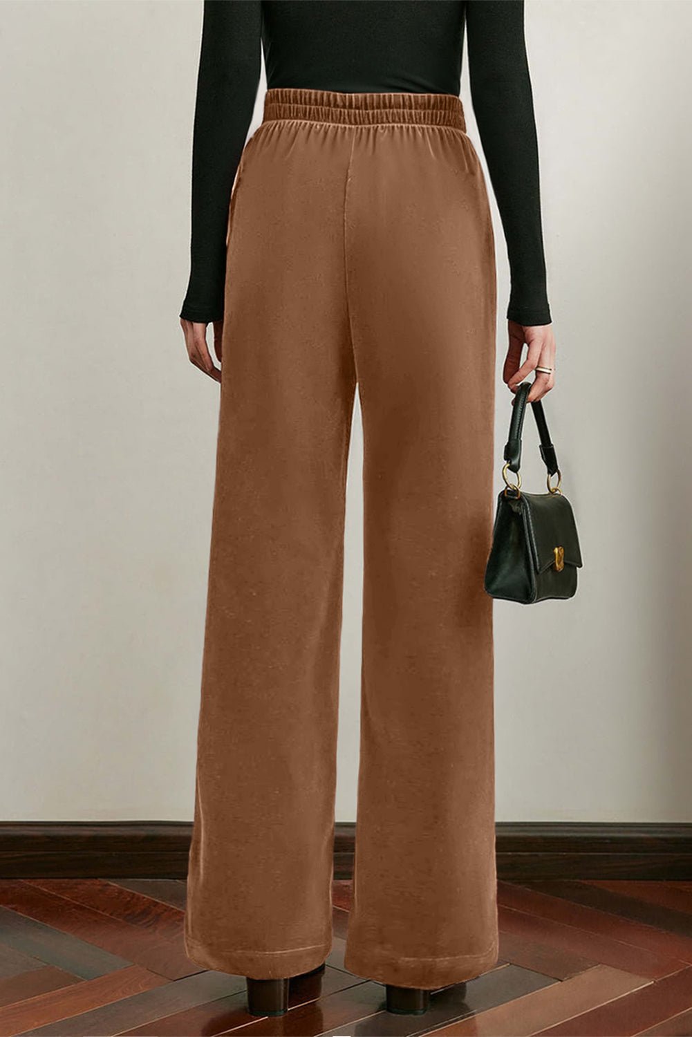 Women's Cozy High-Waisted Fleece Pants for Women - Loose Fit, Drawstring, Perfect for Casual Wear and Ultimate Comfort