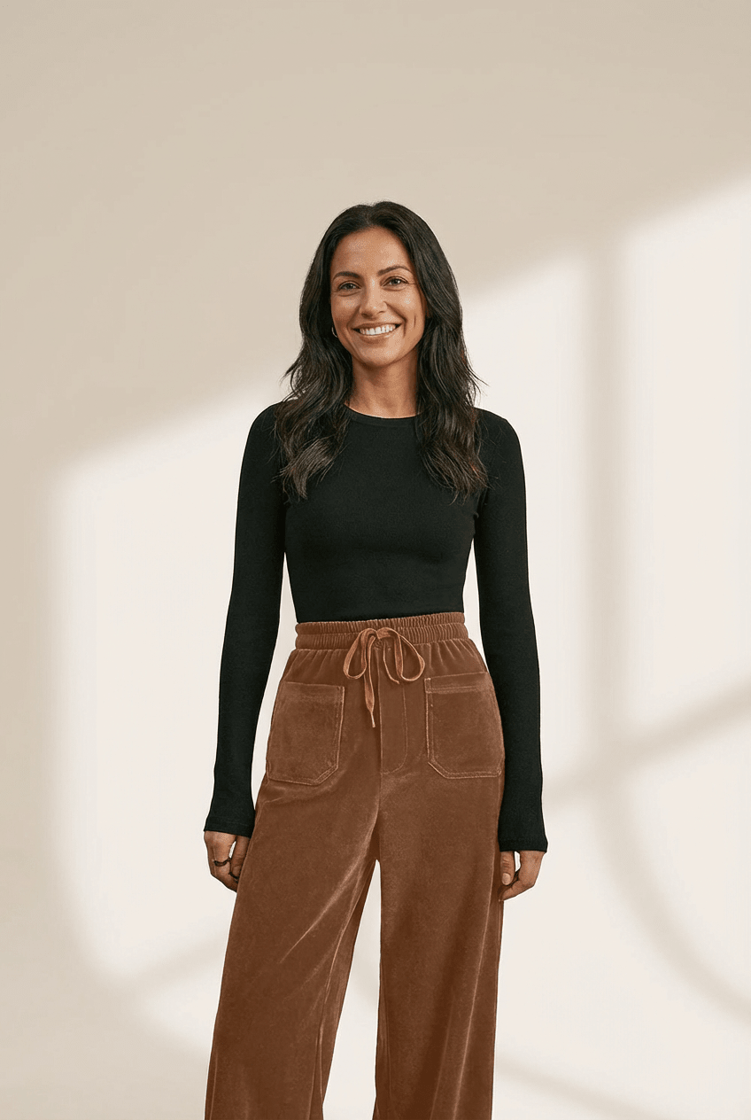 Women's Cozy High-Waisted Fleece Pants for Women - Loose Fit, Drawstring, Perfect for Casual Wear and Ultimate Comfort