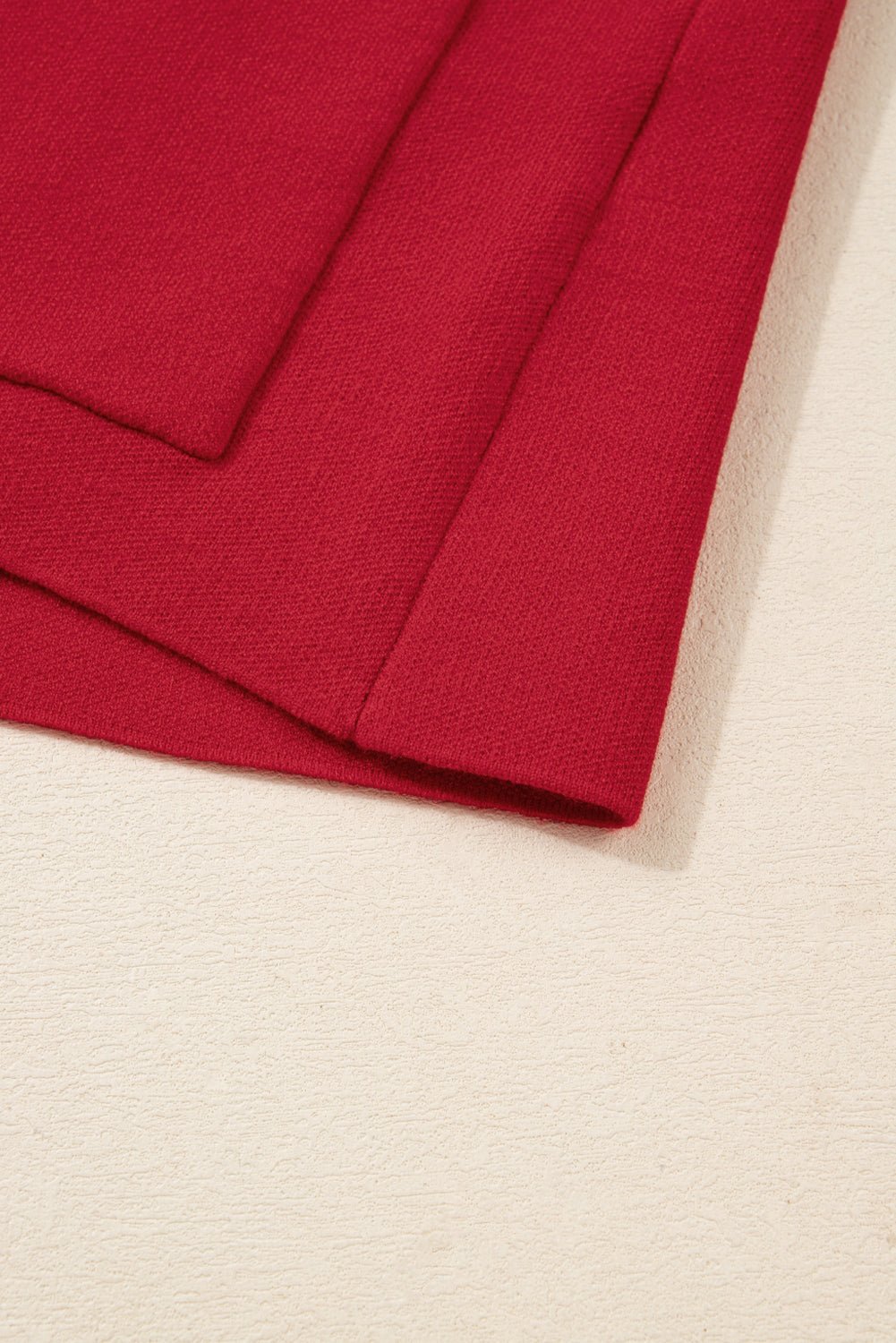 Women's Fiery Red Knit Button-Front Cardigan Jacket