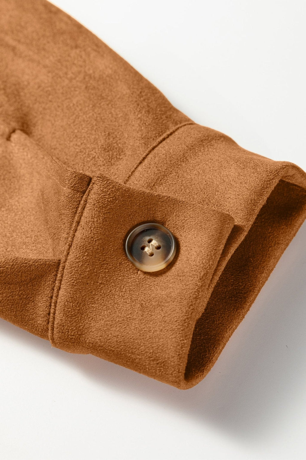 Women's Thai Curry Faux Suede Cut-Out Jacket with Laser-Cut Hem