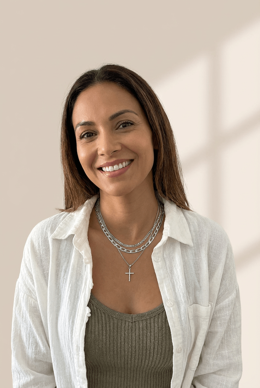 Women's Triple-Layer Silver Plated Cross Necklace Set